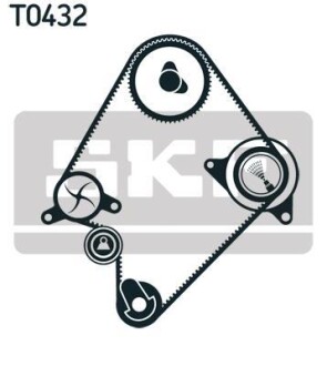 Комплект ГРМ (ремінь + ролик) SKF VKMA 94009