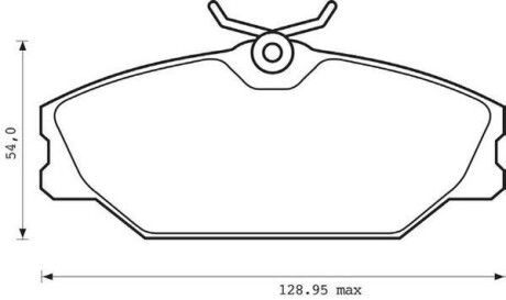 Гальмівні колодки, дискові JURID 573008JC