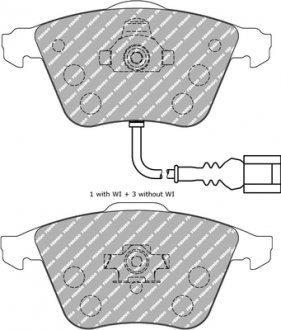 Тормозные колодки, тюнинг FERODO FDS1765 (фото 1)