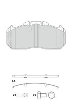 Гальмівні колодки, дискові BERAL 29156 30,00 41 4 5674 (фото 1)