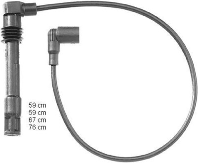 Комплект проводів запалення BERU ZEF1175