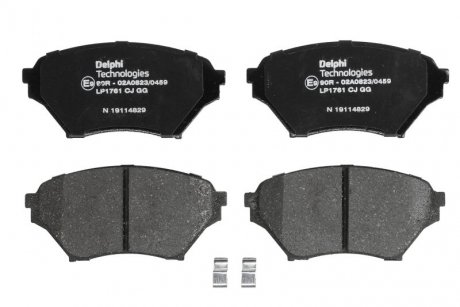 Тормозные колодки, дисковые. DELPHI LP1761 (фото 1)
