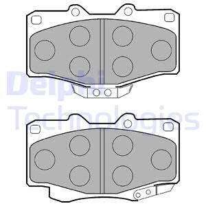 Тормозные колодки, дисковые. DELPHI LP0854