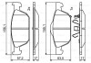 Гальмівні колодки, дискові BOSCH 0 986 494 785 (фото 1)