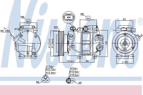 Компресор кондиціонера NISSENS 890150