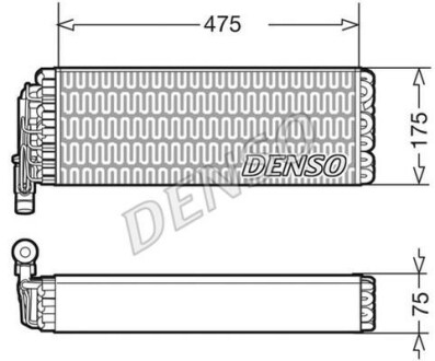 Випаровувач, кондиціонер DENSO DEV12003