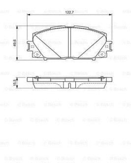 Тормозные колодки, дисковые. BOSCH 0 986 494 670