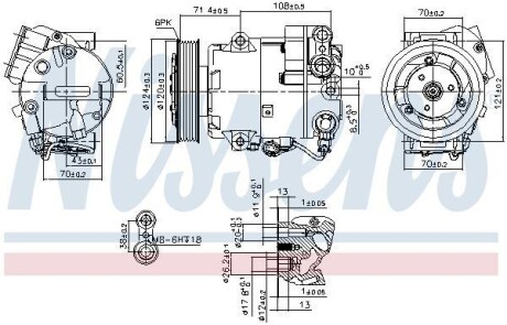 Компрессор кондиционера NISSENS 89425