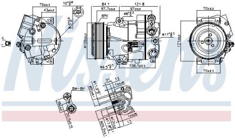 Компрессор кондиционера NISSENS 890259 (фото 1)