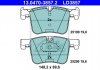 Комплект тормозных колодок, дисковый тормоз CERAMIC ATE 13.0470-3857.2 (фото 1)