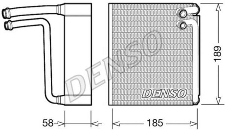 Випаровувач, кондиціонер DENSO DEV09025