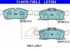 Комплект тормозных колодок, дисковый тормоз CERAMIC ATE 13.0470-7282.2 (фото 1)