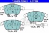 Комплект тормозных колодок, дисковый тормоз CERAMIC ATE 13.0470-7256.2 (фото 1)