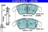 Комплект тормозных колодок, дисковый тормоз CERAMIC ATE 13.0470-2746.2 (фото 1)