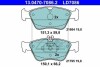 Тормозные колодки, дисковые. ATE 13.0470-7086.2 (фото 1)