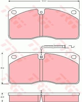 Гальмівні колодки, дискові TRW TRW GDB5057
