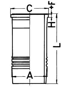 Гильза цилиндра KOLBENSCHMIDT 89 895 110