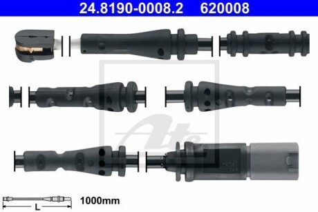 Датчик знесення, гальм. ATE 24.8190-0008.2