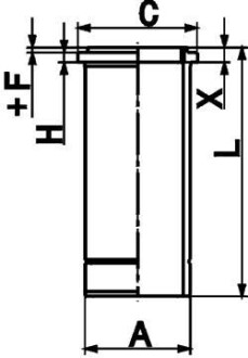 Гільза циліндра KOLBENSCHMIDT 89 846 110