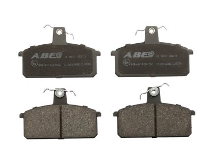 Комплект тормозных колодок, дисковый тормоз ABE C18013ABE (фото 1)
