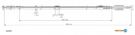 Трос остановочных тормозов ADRIAUTO 22.0270