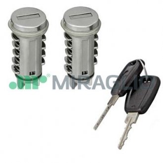 Комплект личинок (2шт) с ключами Fiat 500 2007-н.в MIRAGLIO 80/1224 (фото 1)