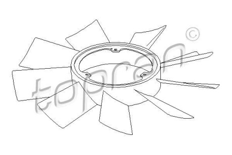 Крильчатка вентилятора TOPRAN 401 002