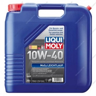 Моторное масло 1089 10W40 20л LIQUI MOLY 1089 10W40 20L (фото 1)