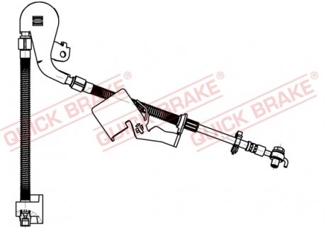 Гальмівний шланг QB QB QUICK BRAKE 50.704X