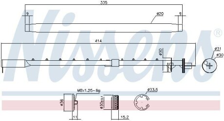 Осушувач,кондиціонер NISSENS 95580