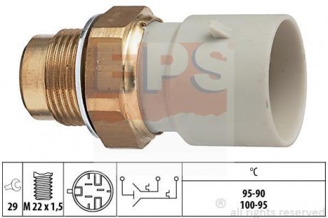 Термовікач вентилятора EPS 1 850 676 (фото 1)