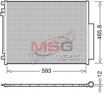 Радіатор кондиціонера DENSO DCN01005
