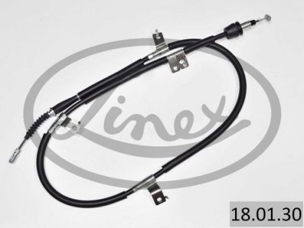 Трос ручника (задний) (L) Hyundai i30 07-12 (1675/1500mm) LINEX 18.01.30 (фото 1)