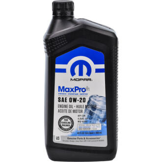 Моторна олива MaxPro Plus 0W-20 синтетична 0,946 л CHRYSLER 68218950AB (фото 1)