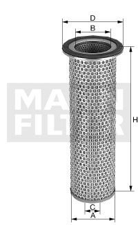 Фільтр повітря -FILTER MANN (Манн) C12100X (фото 1)
