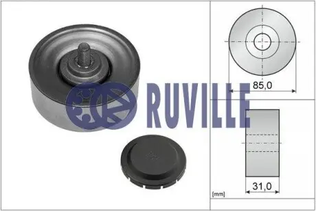 Фото запчастини Направляючий ролик RUVILLE 55087 Направляючий ролик RUVILLE 55087
