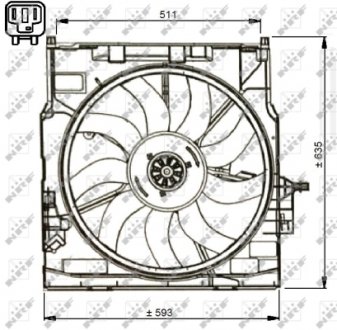 Вентилятор радіатора NRF 47734