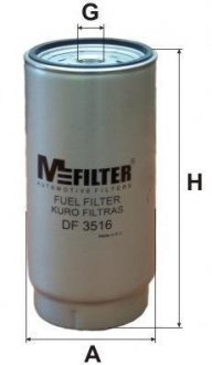 Фільтр паливний M-FILTER MFILTER DF3516
