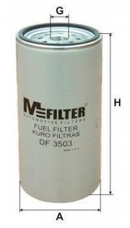 Фільтр паливний M-FILTER MFILTER DF3503 (фото 1)