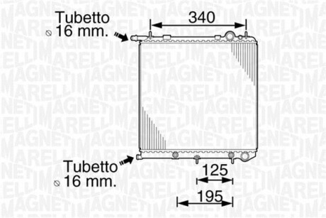 Радиатор MAGNETI MARELLI 350213819000