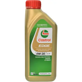 Моторное масло EDGE LL IV 0W-20 синтетическое 1 л CASTROL EDGE 0W20 LL IV 1L