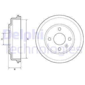 Тормозной барабан DELPHI BF554