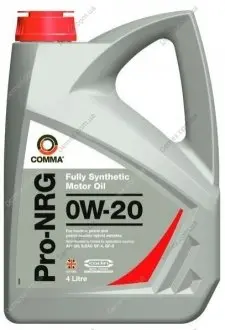 Моторное масло PRO-NRG 0W20 4л COMMA PRO-NRG 0W20 4L