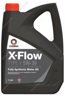 Моторное масло X-FLOW V 5W30 4л COMMA X-FLOW V 5W30 4L