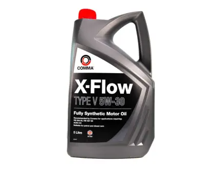 Моторное масло X-Flow Type V 5W-30 синтетическое 5 л COMMA X-FLOW V 5W30 5L