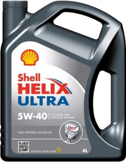 Моторное масло HELIX ULTRA 5W40 4л SHELL HELIX ULTRA 5W40 4L (фото 1)