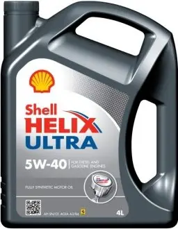 Моторное масло HELIX ULTRA 5W40 4л SHELL HELIX ULTRA 5W40 4L