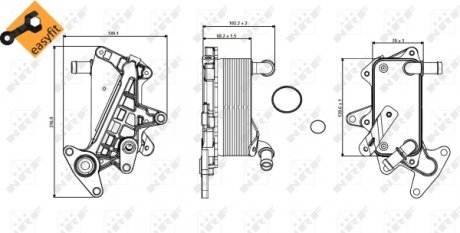 Охладитель смазки NRF 31357