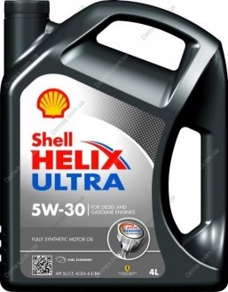 Олива для двигуна SHELL HELIX ULTRA 5W30 4L (фото 1)