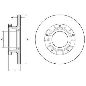 Тормозной диск DELPHI BG4673